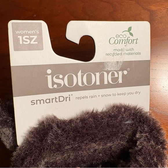 Isotoner SmartDri Smart Touch Black Gloves NWT One Size - Picture 4 of 6